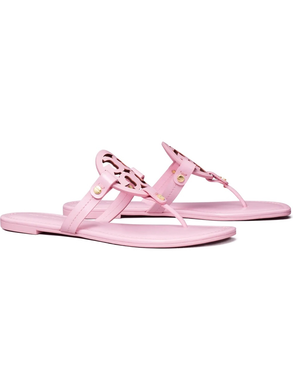 Tory Burch Miller Women’s Patent Pink Thong Sandals Size 7
